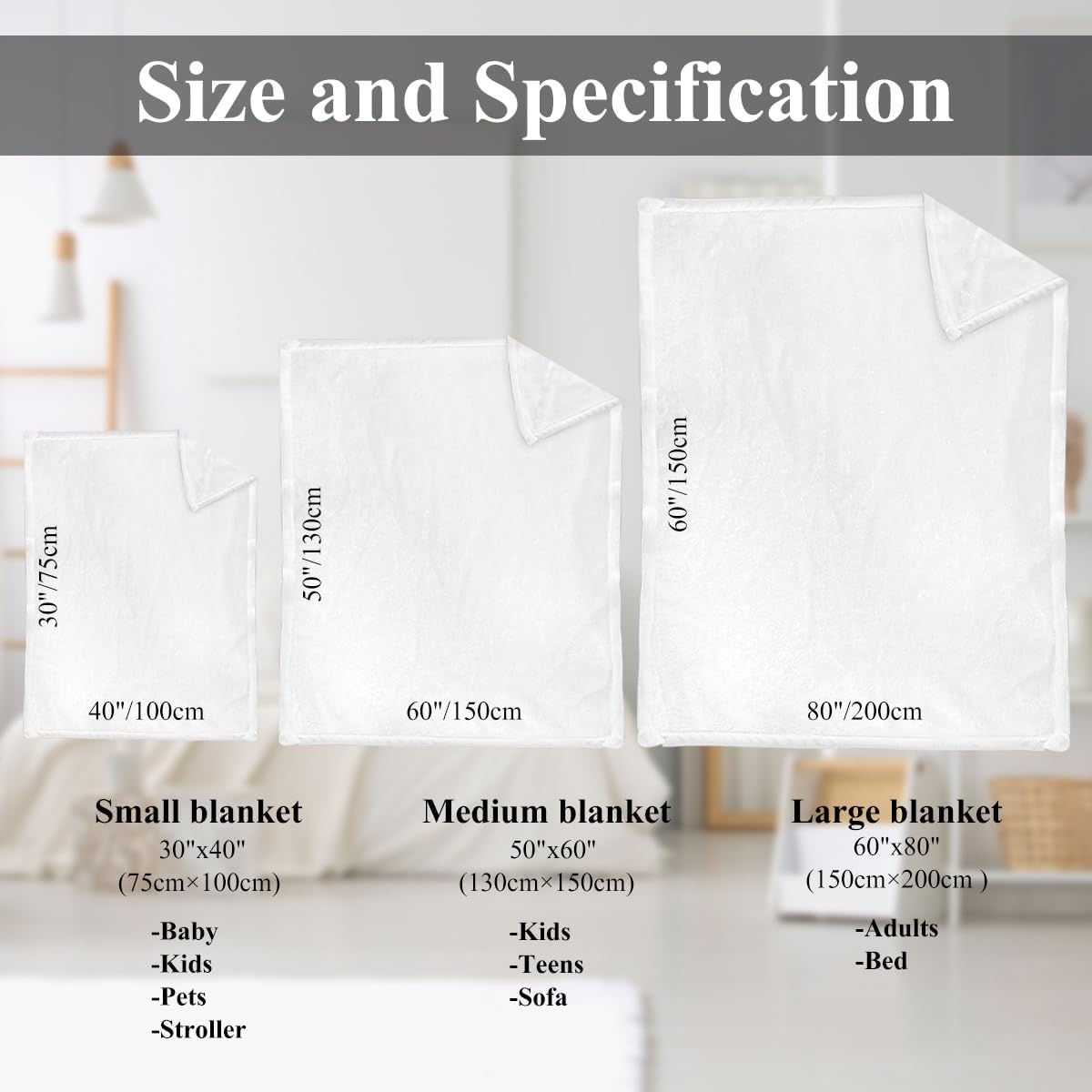 Love Dog Flannel Fleece Blanket for Couch Bed, Cute Puppy Pet Print Throw Blanket for Girls Women Kids Super Soft Plush Dogs - Image 2