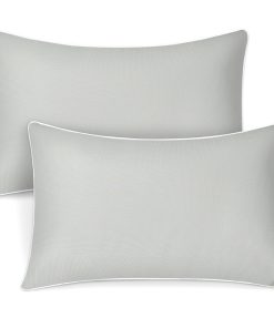 BlessLiving Pillowcases Set Corn Grid Envelope Closure Pillow Cover Cooling Breathable Pillow Sham, 2 Pack Standard 20x25",