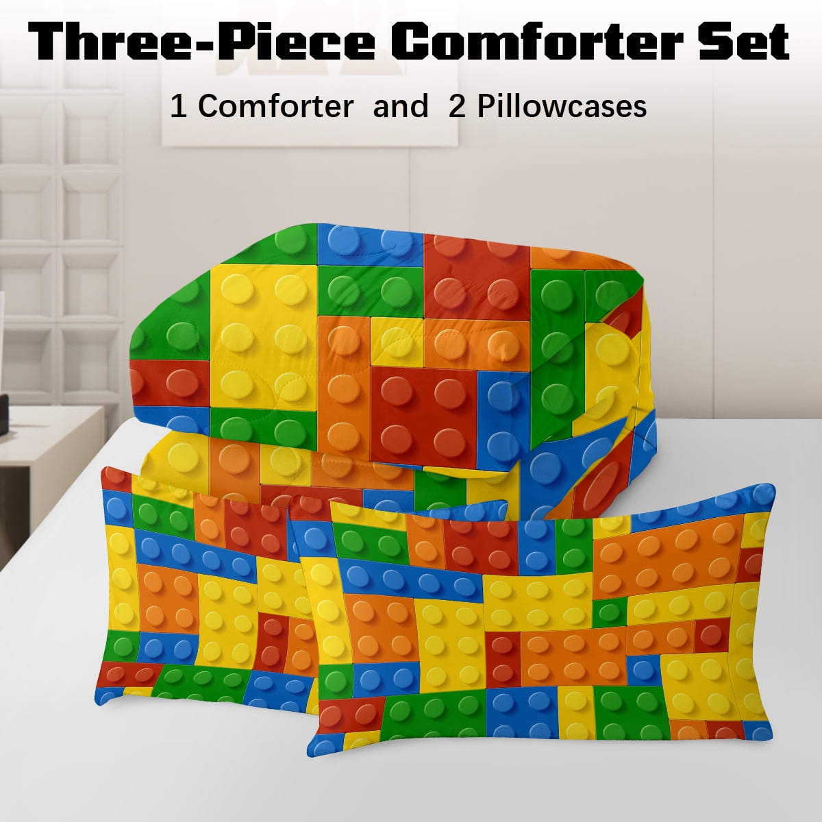 BlessLiving Kids Comforter Set, 3-Piece Green Dinosaur Bedding Sets for Boys, Twin Size - Image 14