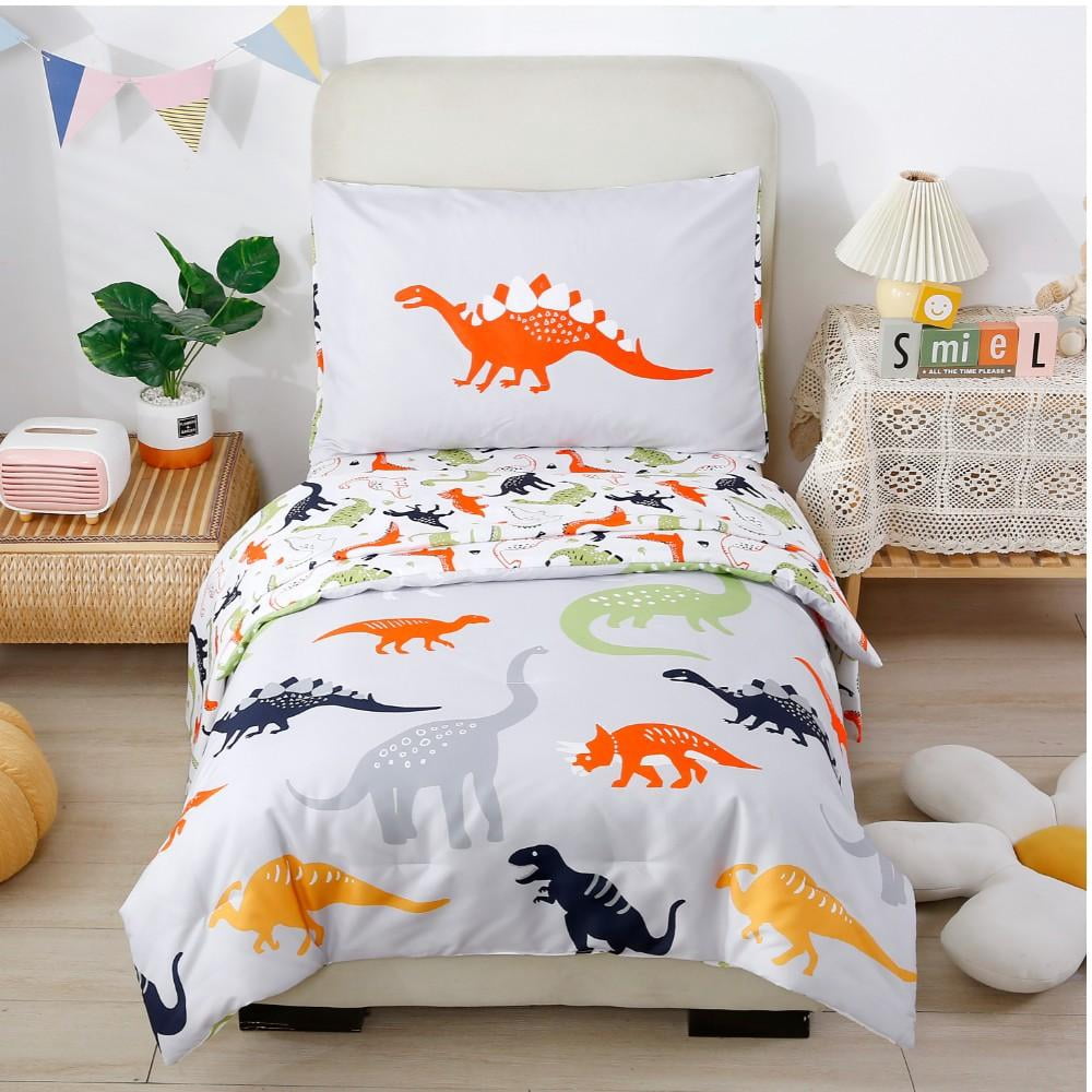 BlessLiving Kids Comforter Set, 3-Piece Green Dinosaur Bedding Sets for Boys, Twin Size - Image 28
