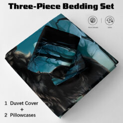 Alternative view of BlessLiving 3Pcs Duvet Cover Set Twin Size, Dark Green Bedding Set for Adults