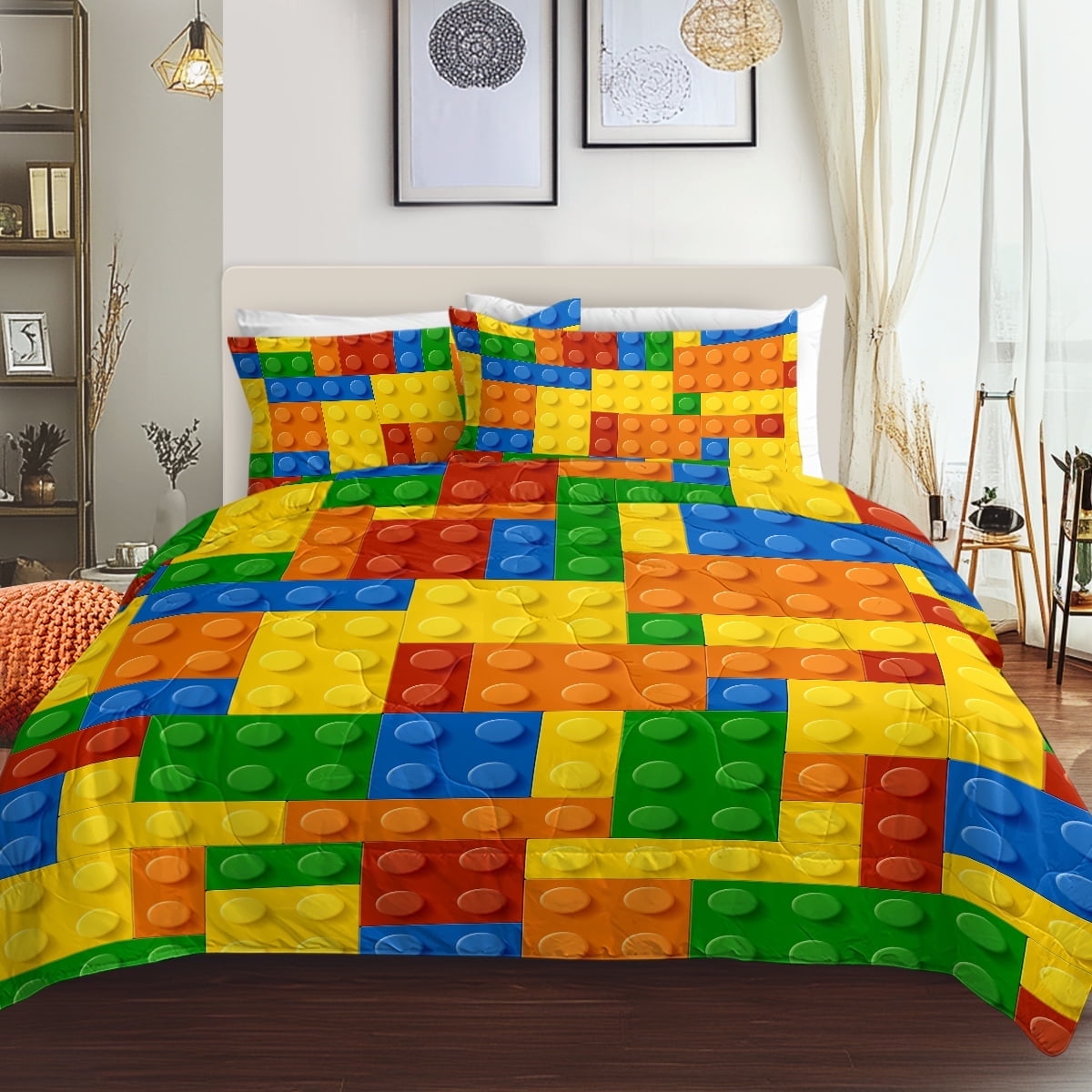 BlessLiving Kids Comforter Set, 3-Piece Green Dinosaur Bedding Sets for Boys, Twin Size - Image 12
