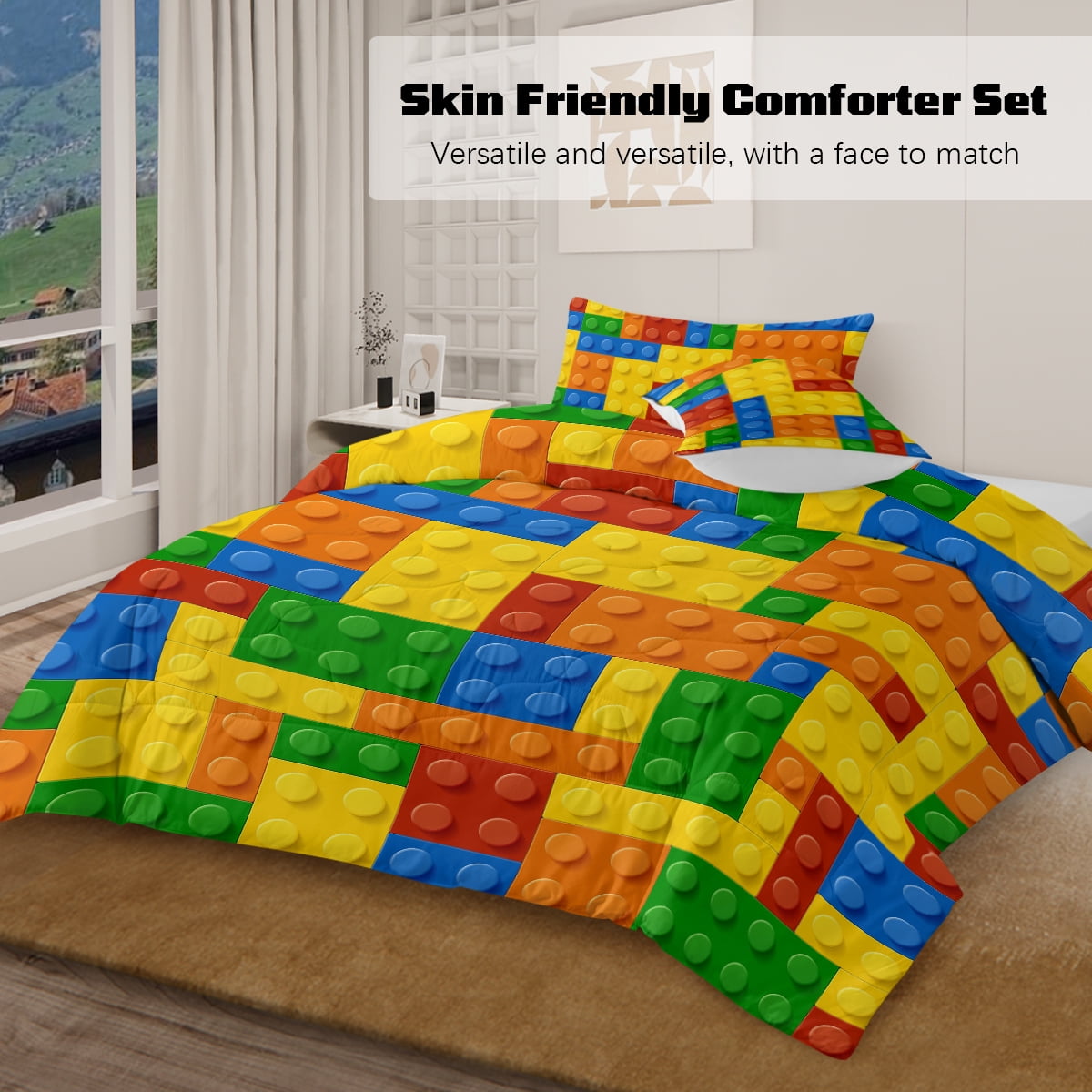 BlessLiving Kids Comforter Set, 3-Piece Green Dinosaur Bedding Sets for Boys, Twin Size - Image 16