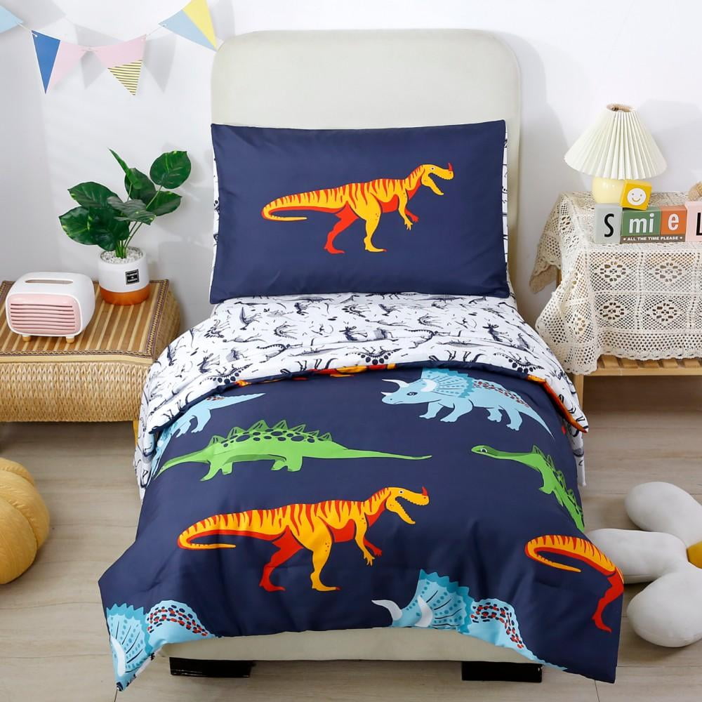 BlessLiving Kids Comforter Set, 3-Piece Green Dinosaur Bedding Sets for Boys, Twin Size - Image 29