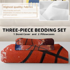 Alternative view of Sleepwish Basketball Duvet Cover Set for Boys Microfiber Sports Bedding King, 3 Piece