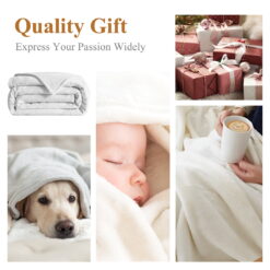 Alternative view of Sleepwish Flannel Fleece Blanket, Horse Blanket Brown Blanket Throws for Couch Sofa, 50x60"