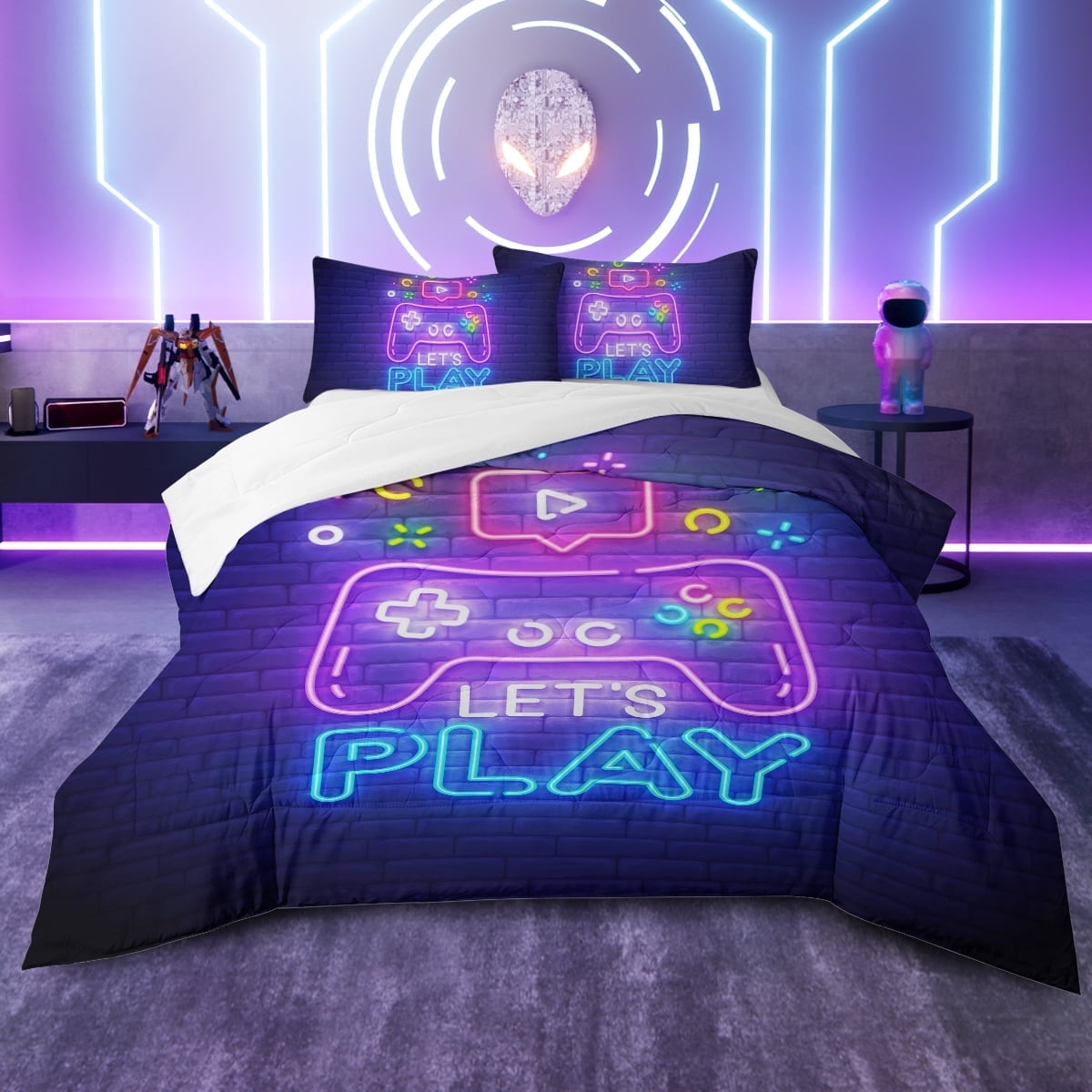 Sleepwish Gaming Comforter Set for Boys, 3-Piece Joystick Kids Bedding Sets Twin Size - Image 18