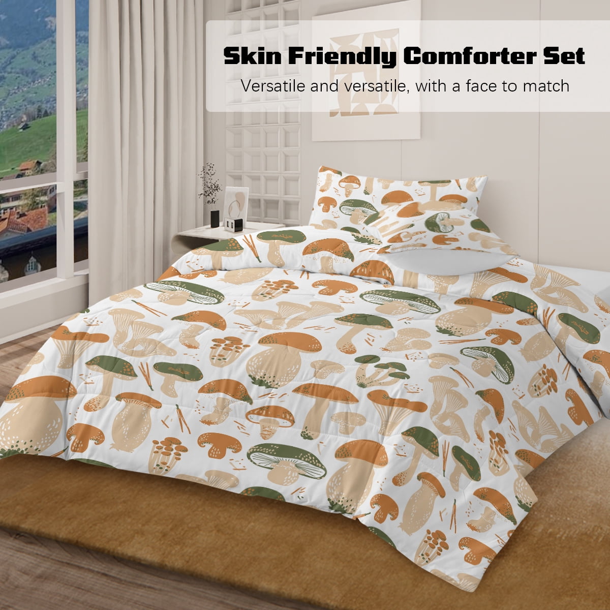 BlessLiving 3Pcs Duvet Cover Set for Adult Full Size Gray Bedding Set Little Flower Comforter Cover Set - Image 15